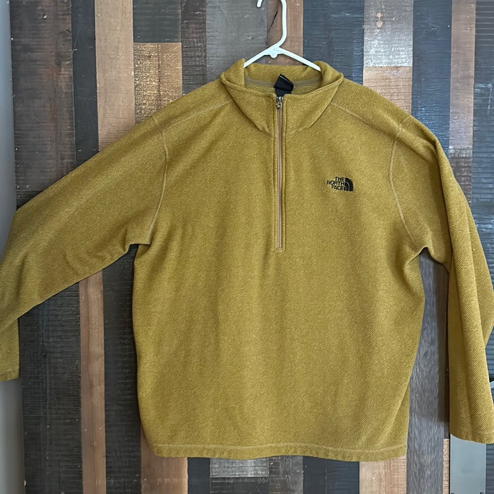 North Face zip up polo